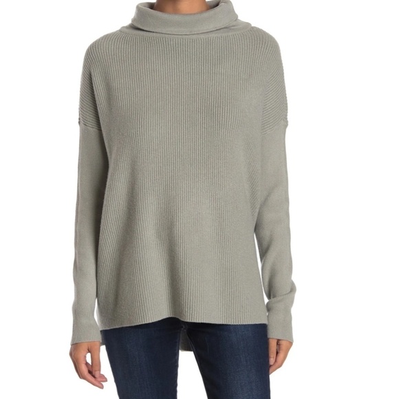 Devotion by Cyrus Cowlneck Ribbed Tunic Sweater - Picture 1 of 6